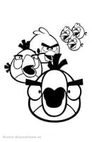 Angry Birds kleurplaat 5